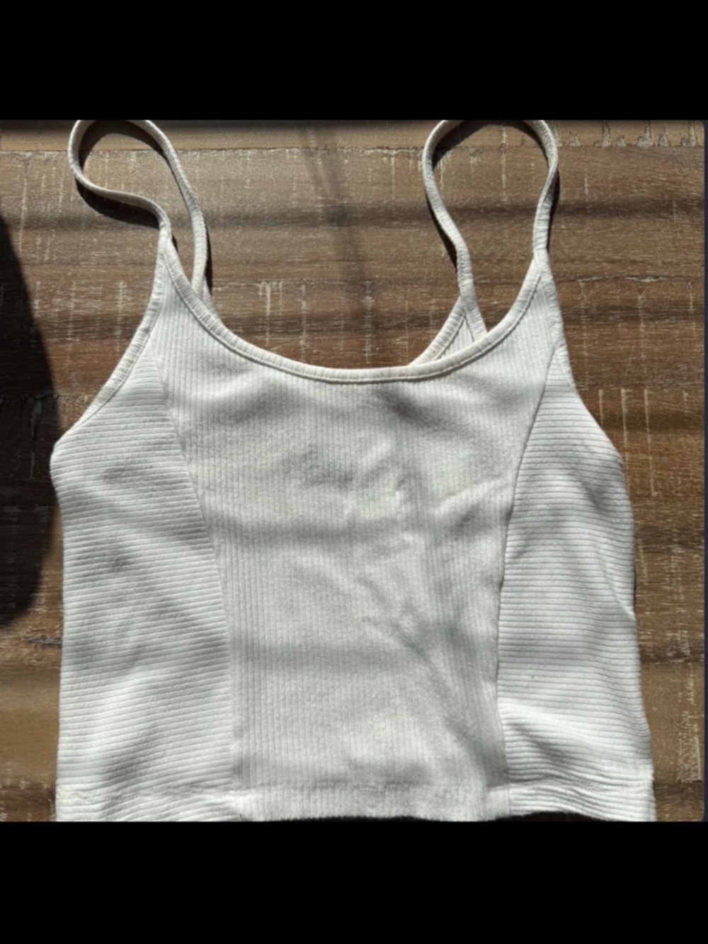 urban outfitters bdg white cropped tank top